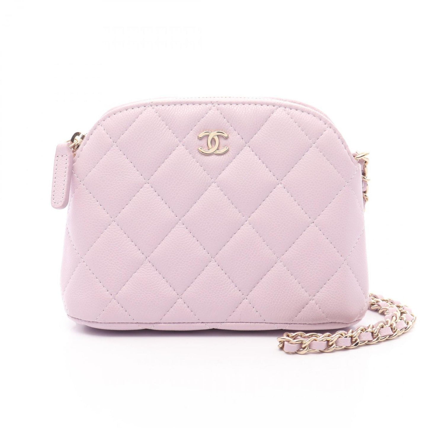 Chanel Calfskin Purple Shoulder Bags
