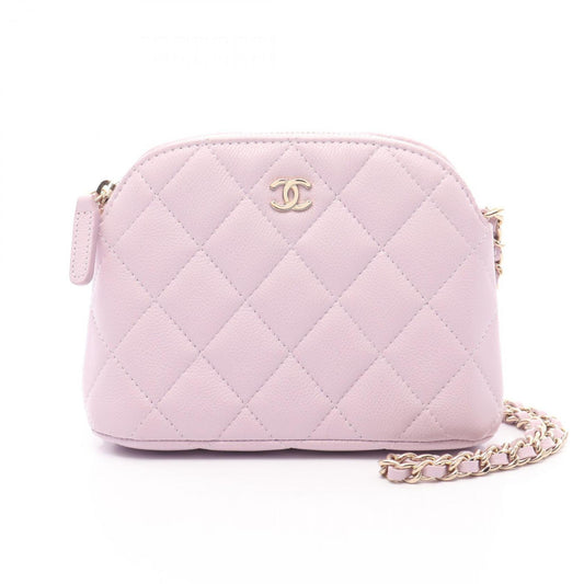 Chanel Calfskin Purple Shoulder Bags