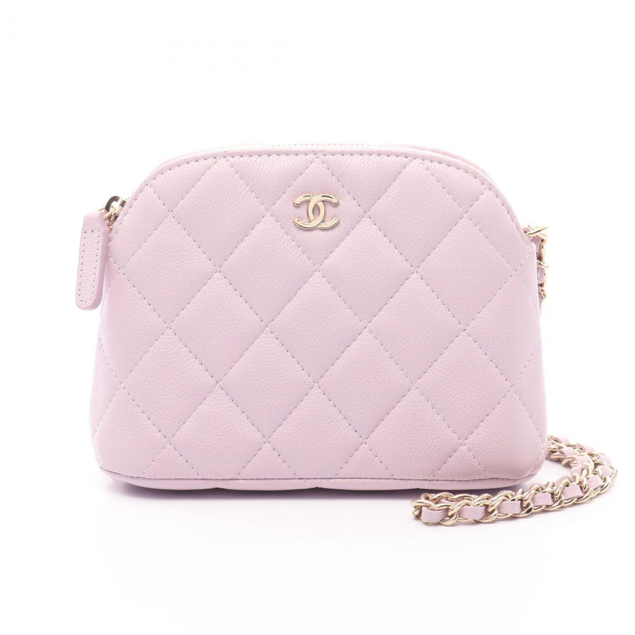 Chanel Calfskin Purple Shoulder Bags
