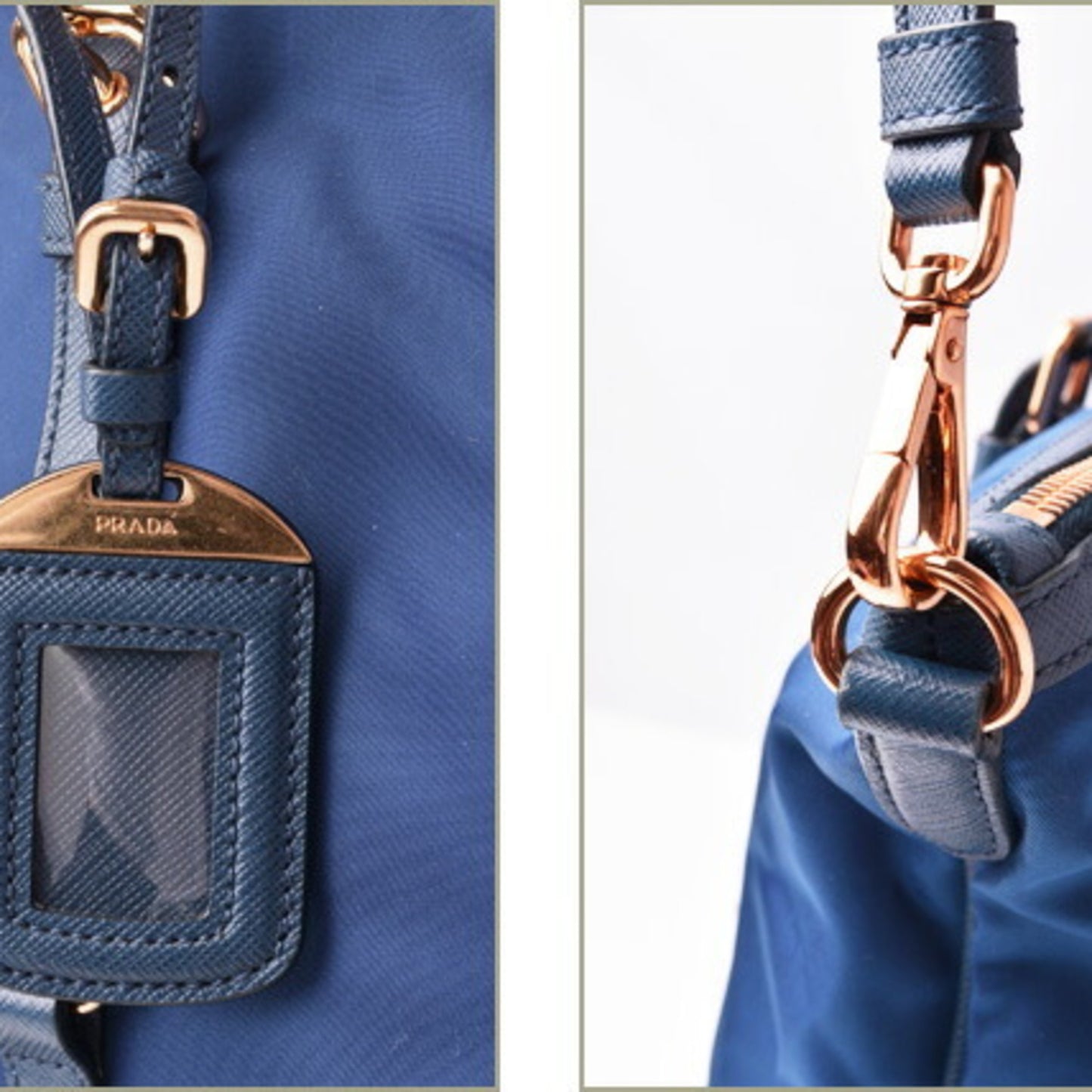 Prada Nylon Blue Shoulder Bags