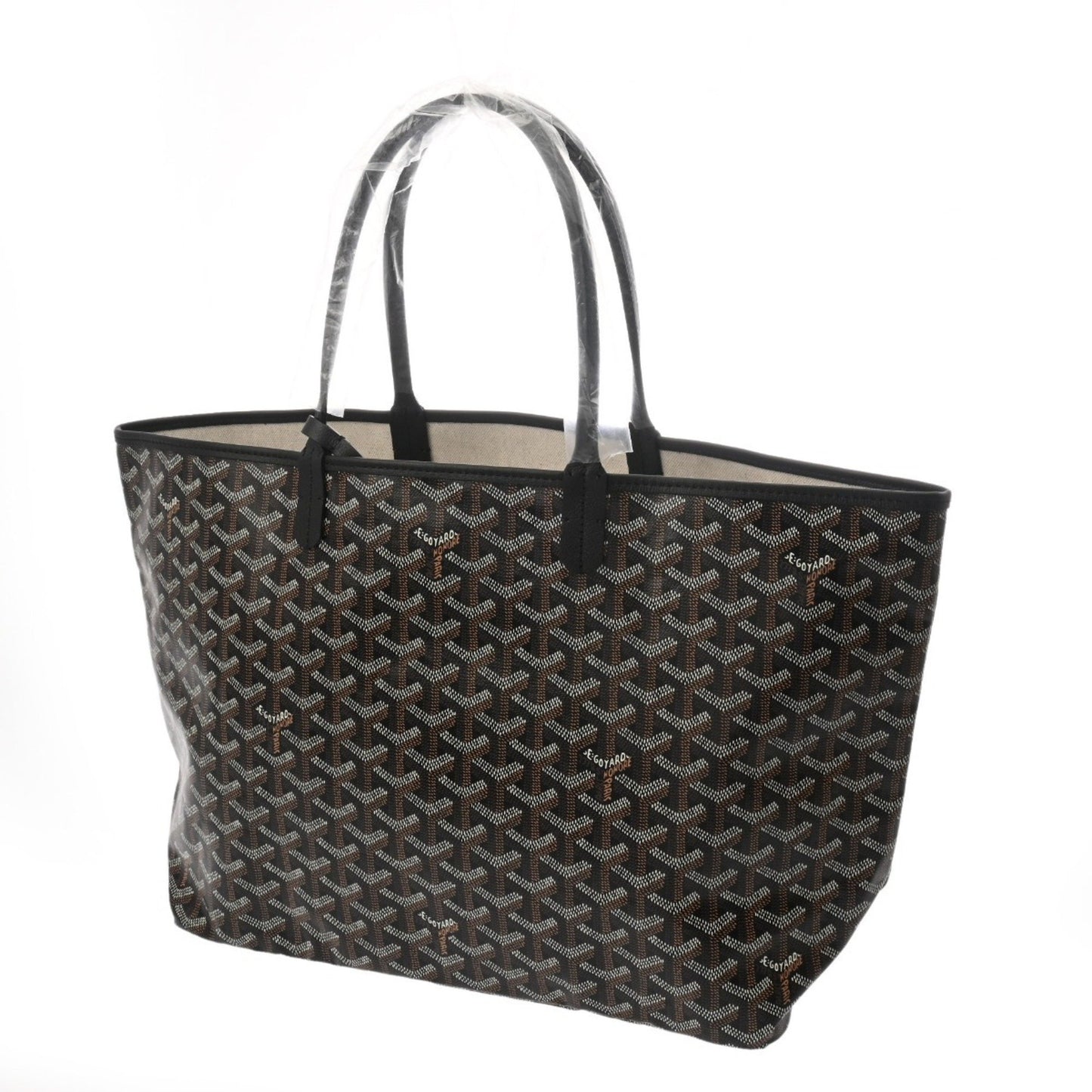 Goyard Pvc Black Tote Bags