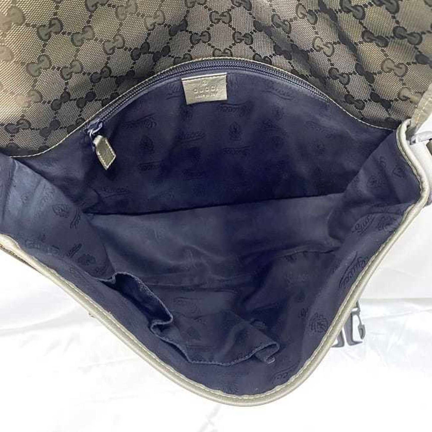 Gucci Coated Canvas Green Shoulder Bags