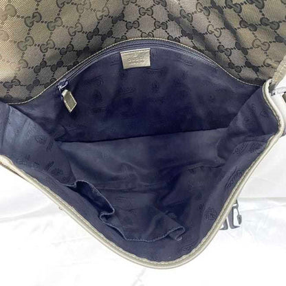 Gucci Coated Canvas Green Shoulder Bags