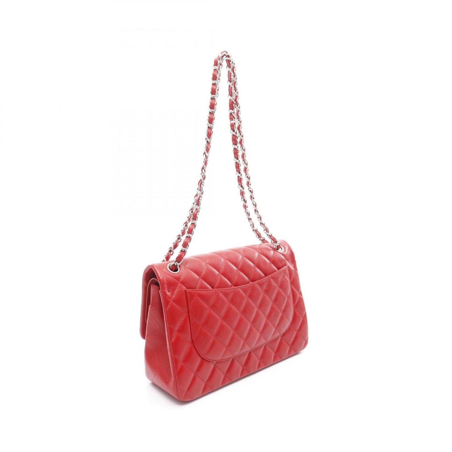 Chanel Calfskin Red Shoulder Bags