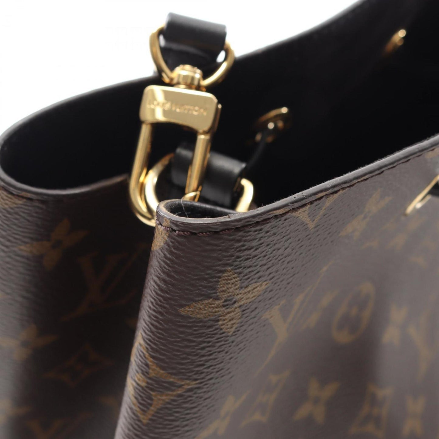 Louis Vuitton Coated Canvas Black Shoulder Bags