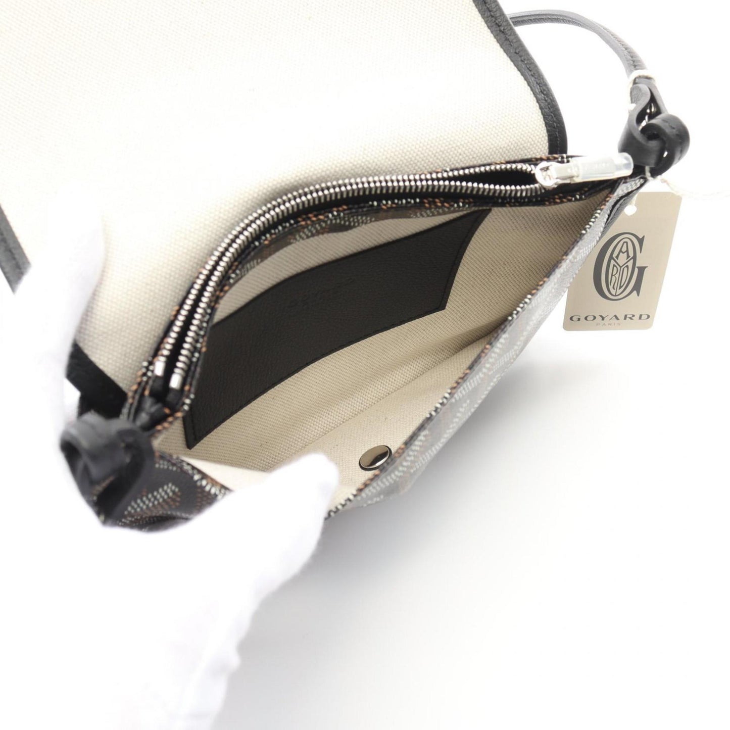 Goyard Coated Canvas Black Shoulder Bags