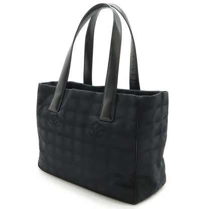 Chanel Woven Fabric Black Shoulder Bags
