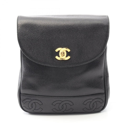 Chanel Calfskin Black Backpacks