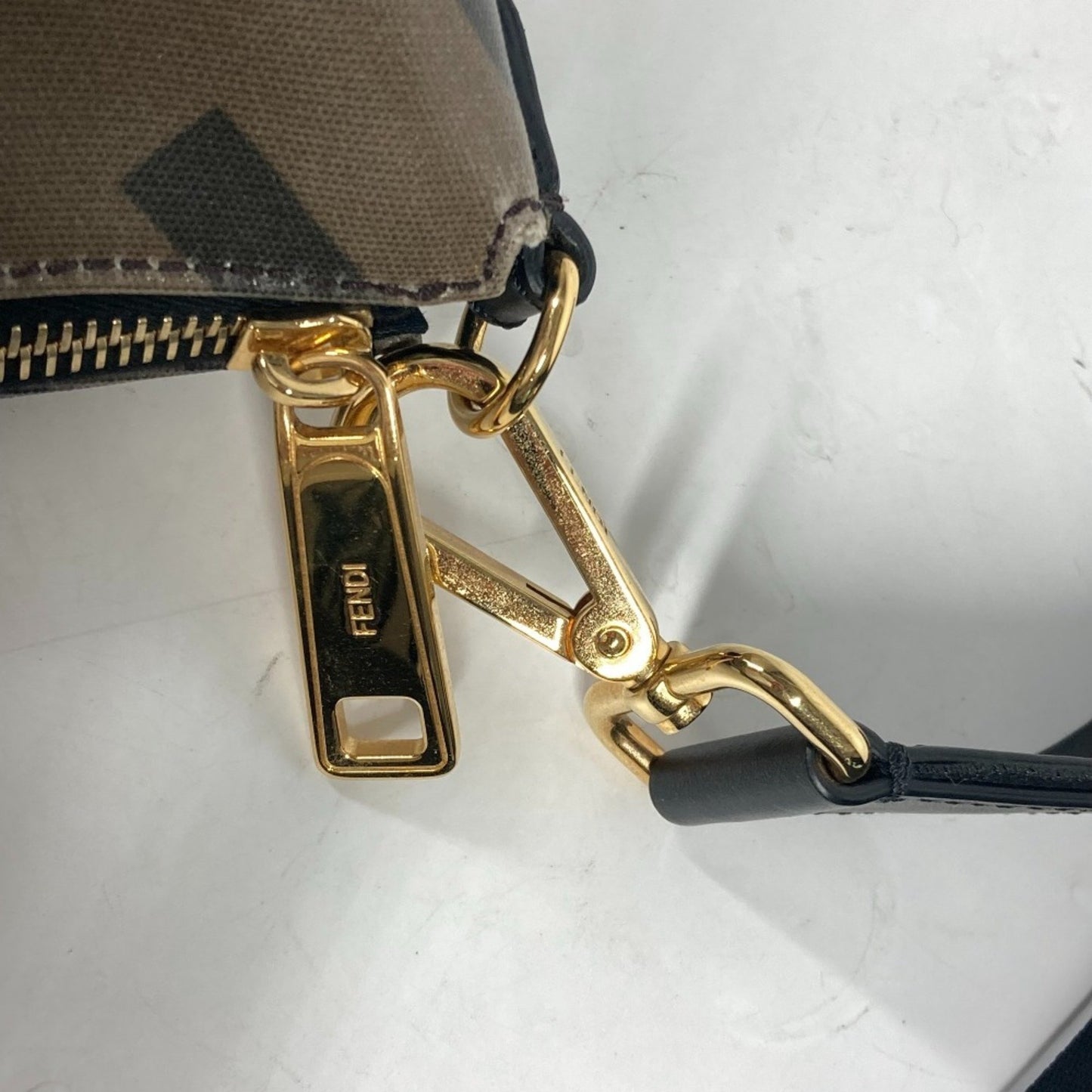 Fendi Pvc Brown Shoulder Bags