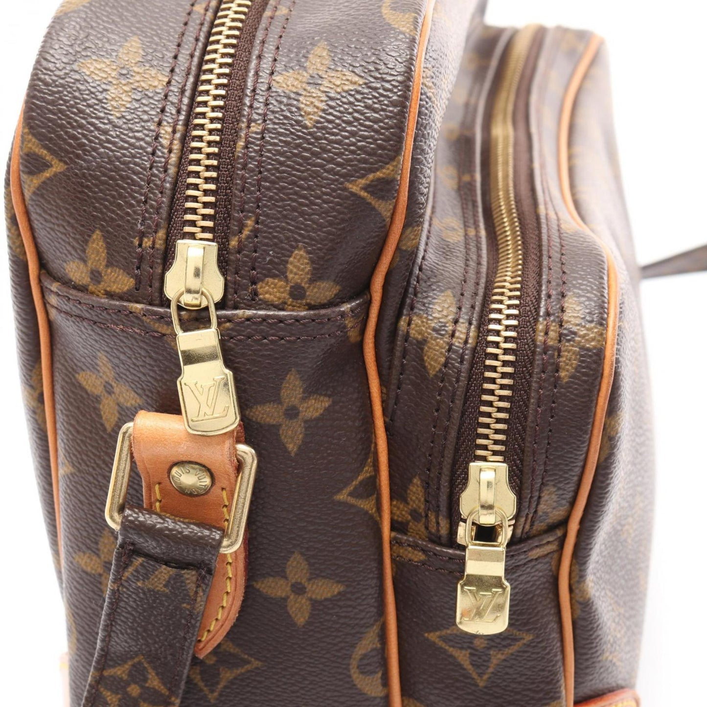 Louis Vuitton Coated Canvas Brown Shoulder Bags