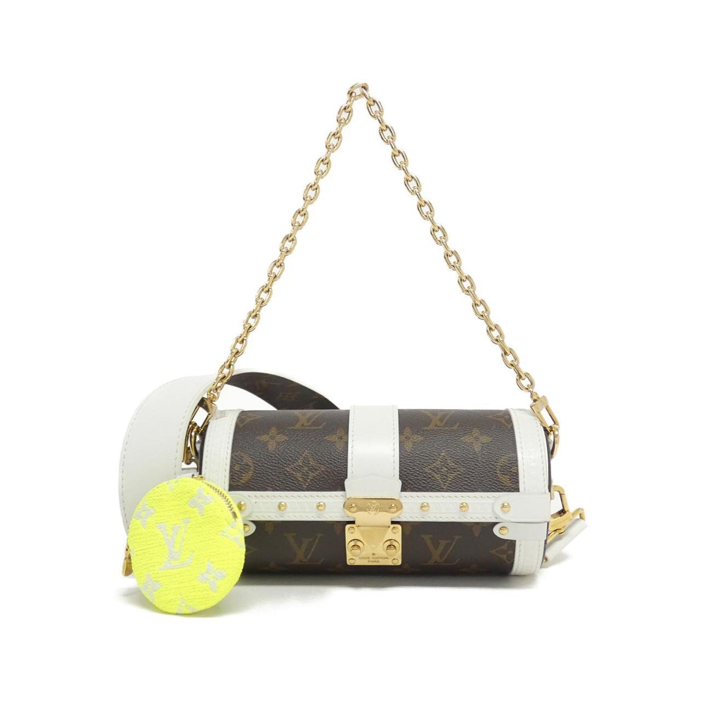 Louis Vuitton Coated Canvas White Shoulder Bags