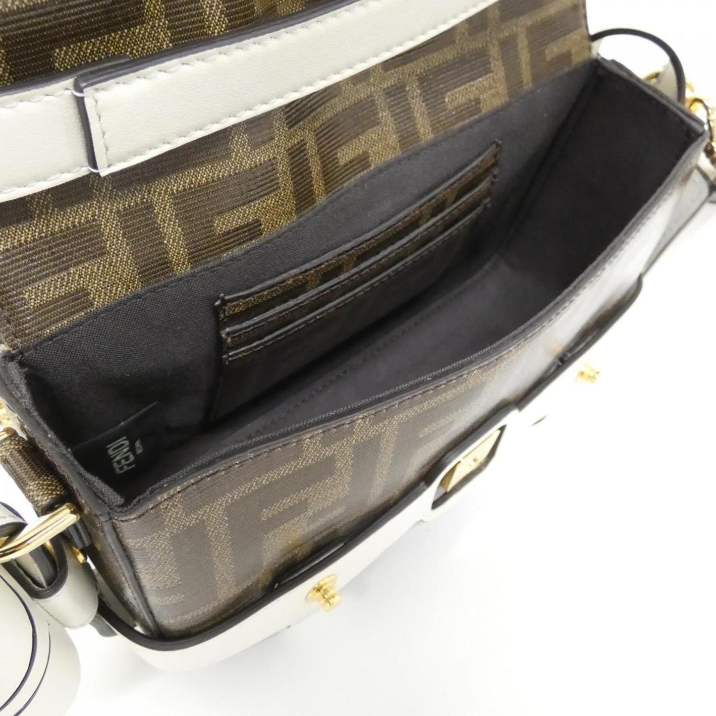 Fendi Coated Canvas Brown Shoulder Bags