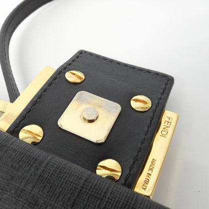 Fendi Coated Canvas Black Shoulder Bags