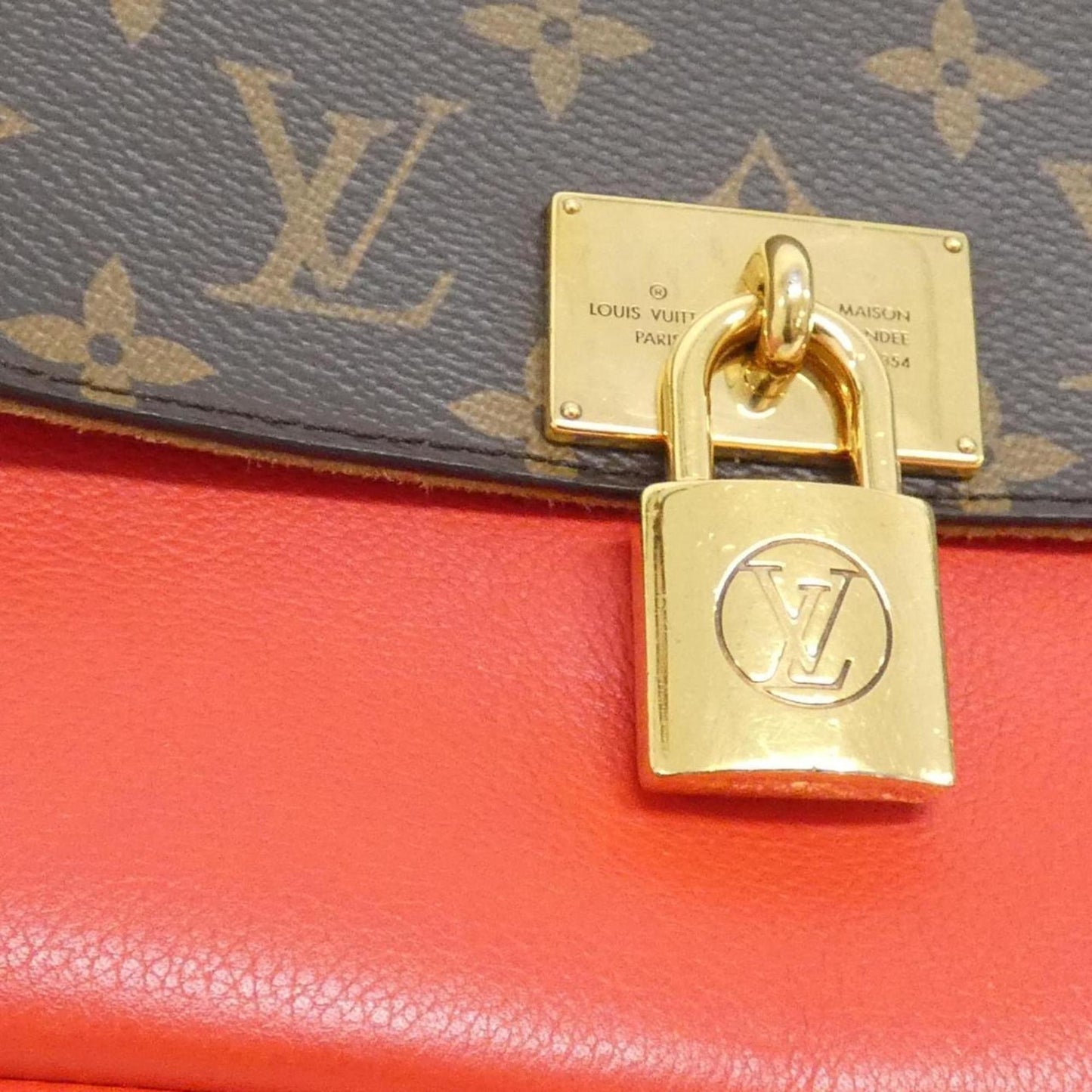 Louis Vuitton Coated Canvas Red Handbags
