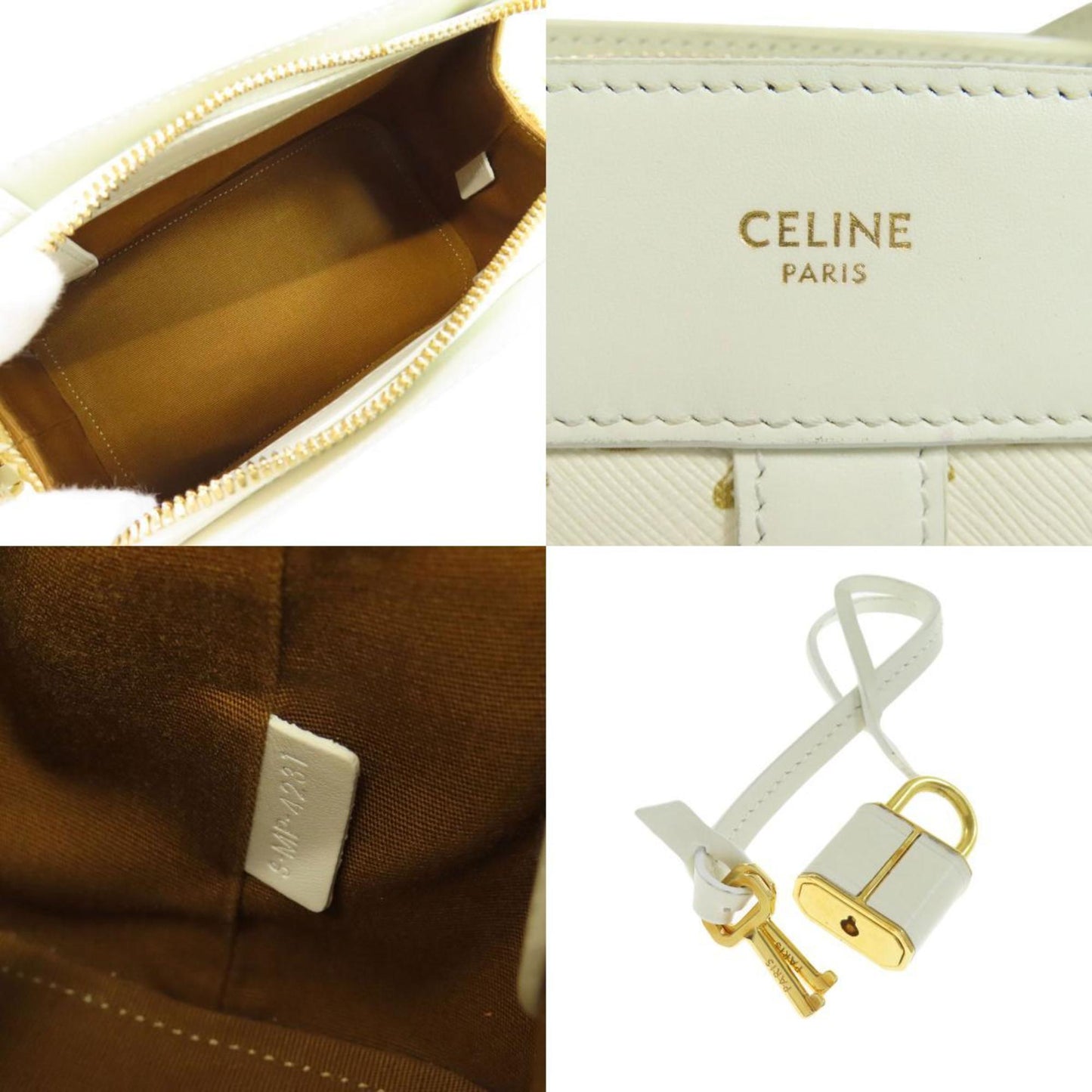 Celine Pvc White Shoulder Bags