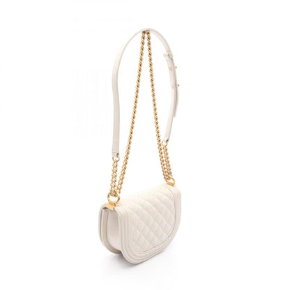 Chanel Calfskin White Shoulder Bags