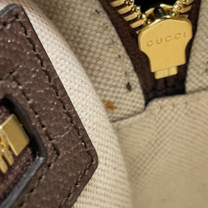 Gucci Canvas Brown Shoulder Bags