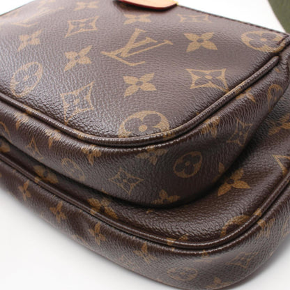 Louis Vuitton Coated Canvas Brown Shoulder Bags