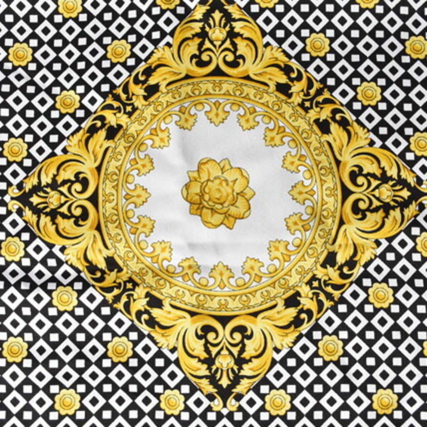 Versace Silk Black Scarves