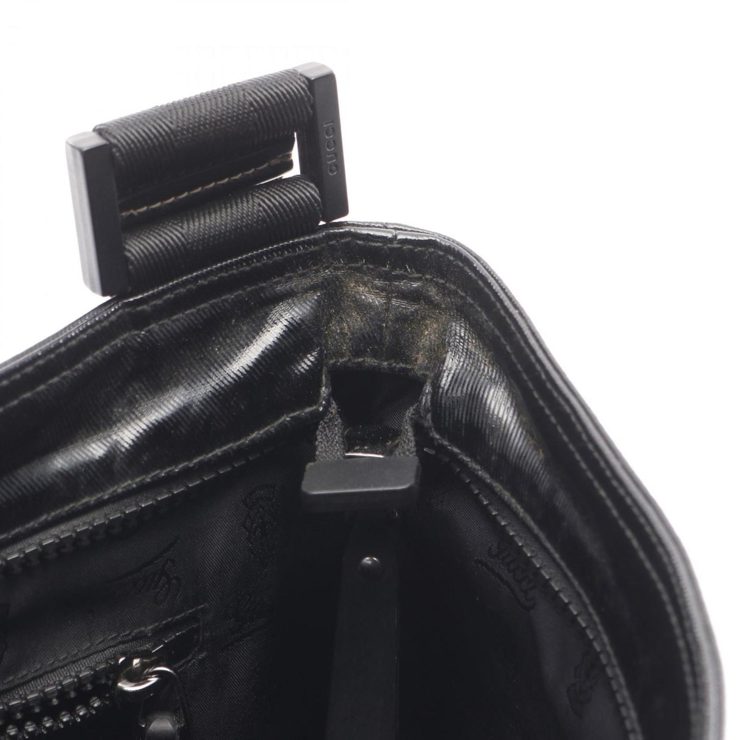 Gucci Coated Canvas Black Shoulder Bags