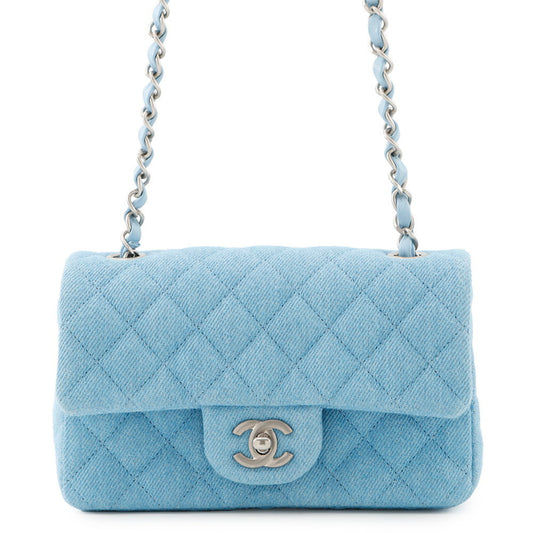 Chanel Denim Blue Shoulder Bags
