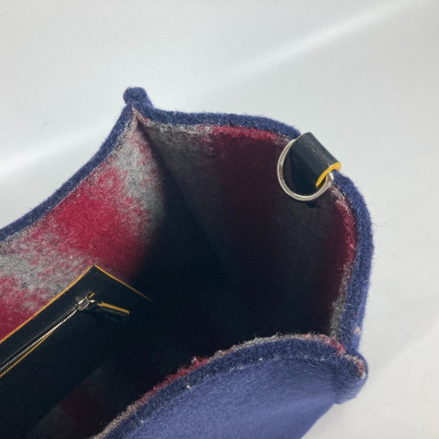 Fendi Wool Blue Shoulder Bags