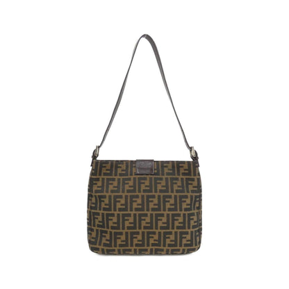 Fendi Canvas Brown Shoulder Bags