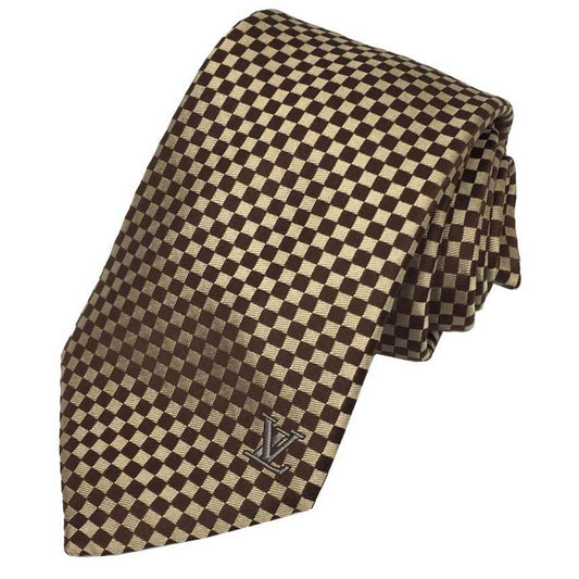 Louis Vuitton Silk Brown Ties