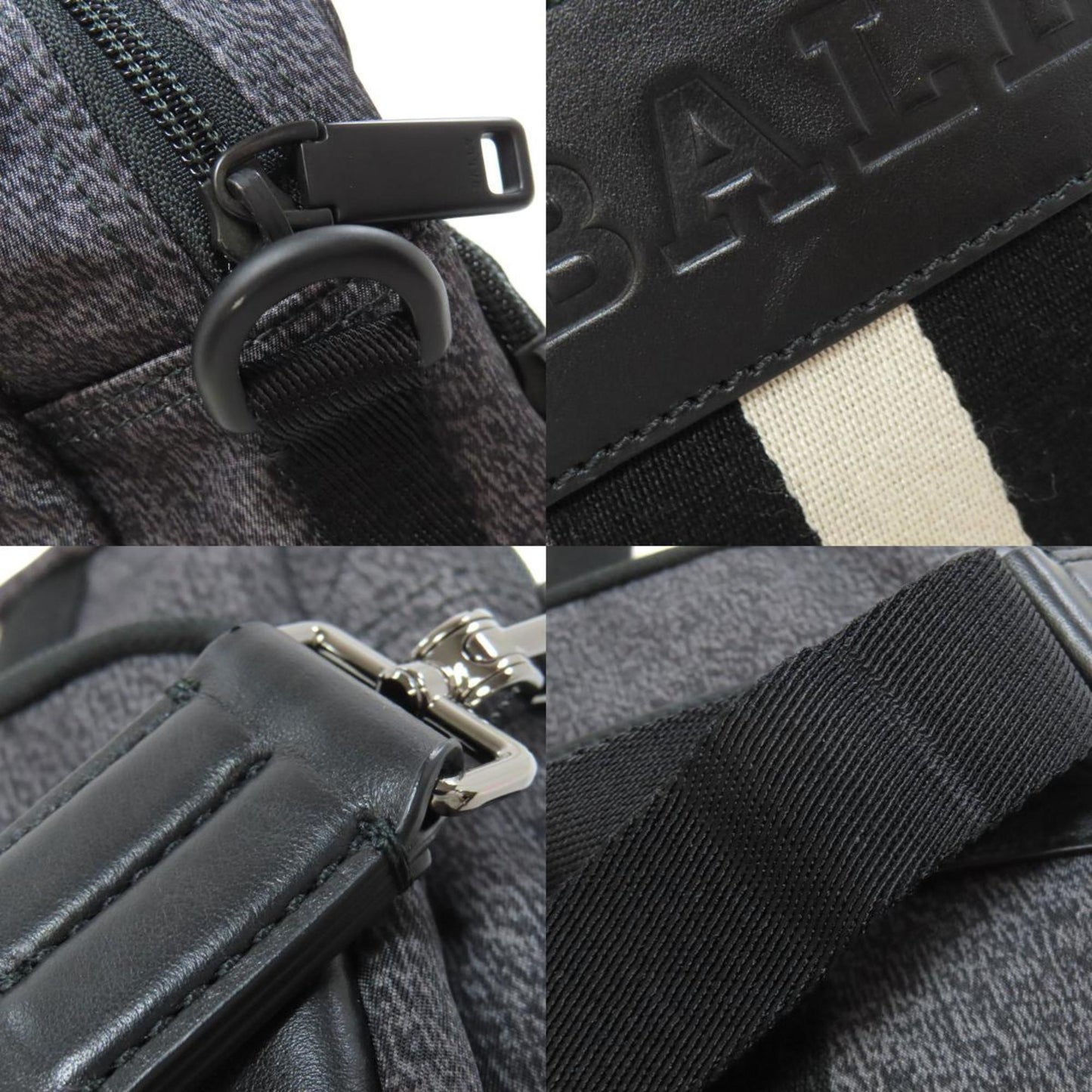 Bally Nylon Gray Shoulder Bags