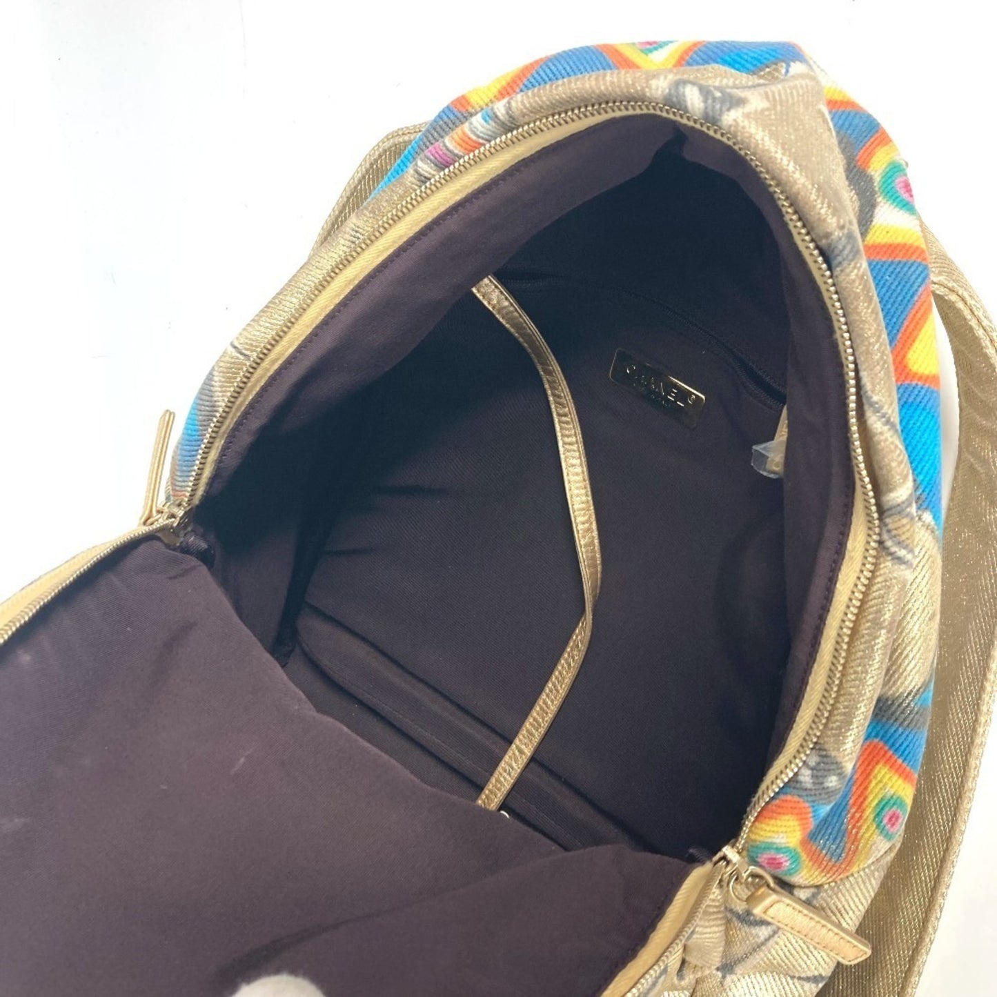 Chanel Canvas Gold Backpacks