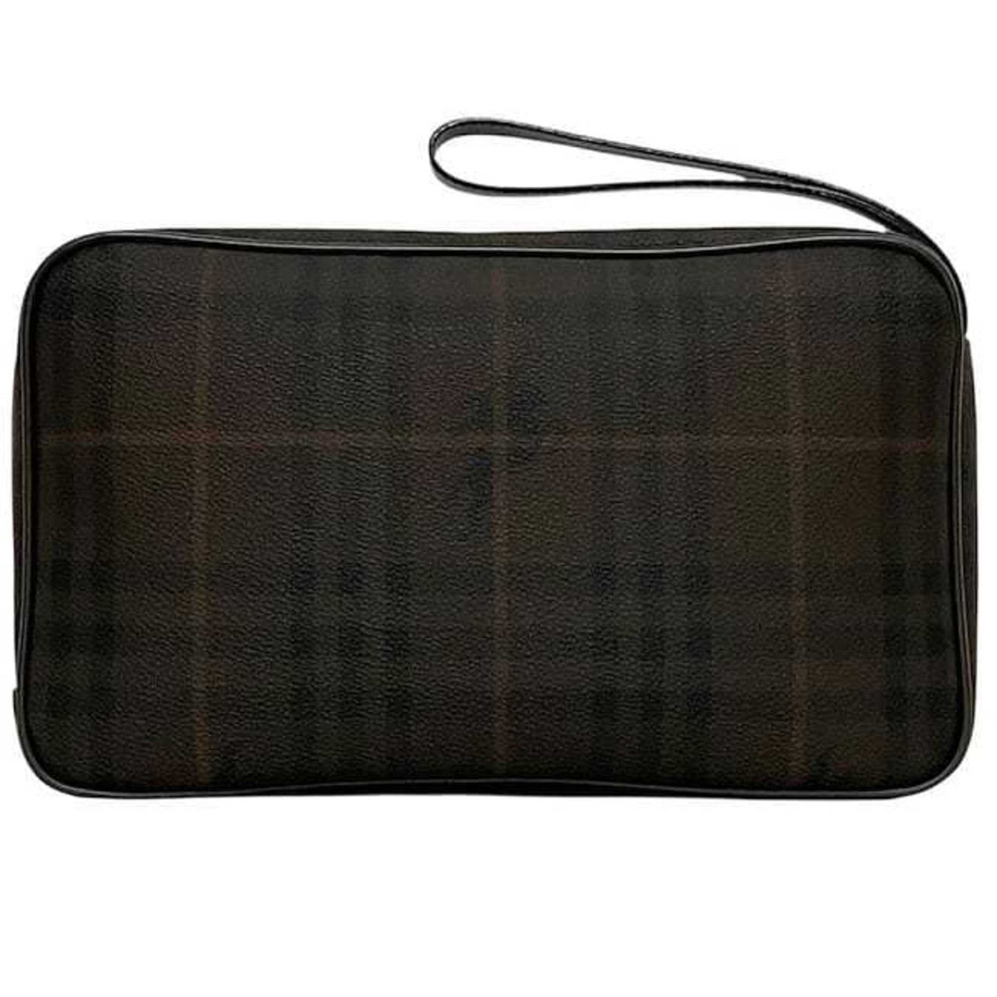 Burberry Pvc Brown Clutch Bags