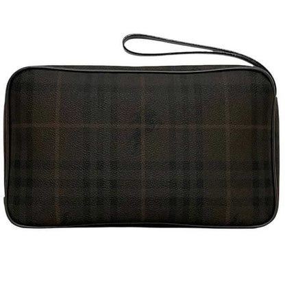 Burberry Pvc Brown Clutch Bags