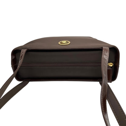 Versace Nylon Brown Shoulder Bags