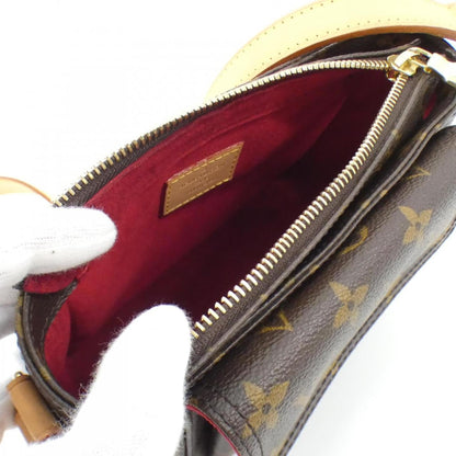 Louis Vuitton Coated Canvas Brown Shoulder Bags