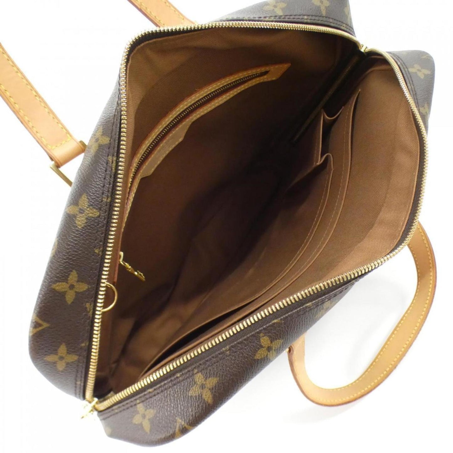Louis Vuitton Coated Canvas Brown Handbags