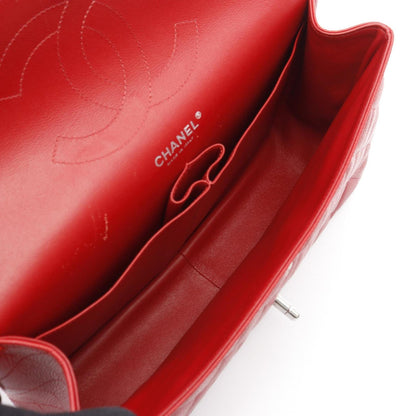 Chanel Calfskin Red Shoulder Bags