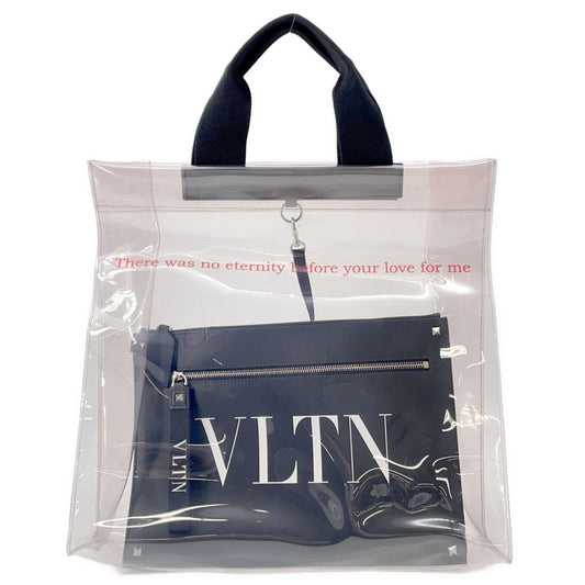 Valentino Pvc Black Tote Bags