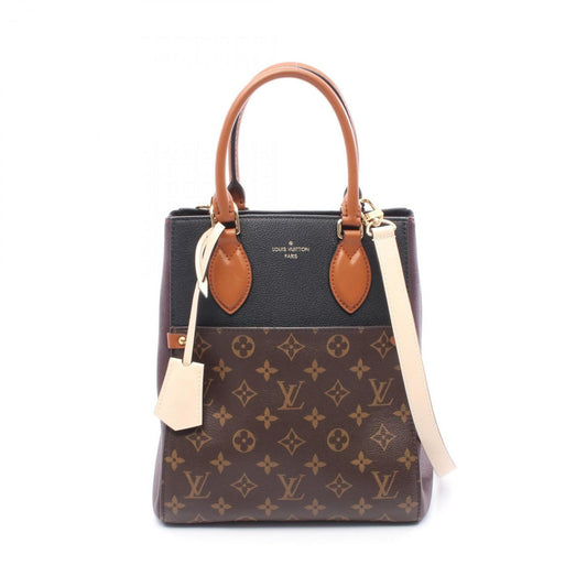Louis Vuitton Coated Canvas Black Handbags