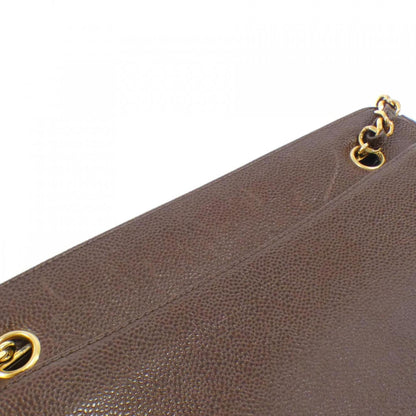 Chanel Calfskin Brown Shoulder Bags