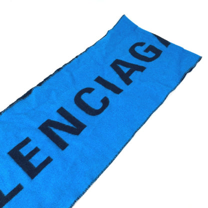 Balenciaga Wool Blue Scarves