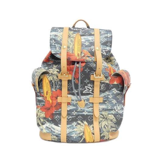 Louis Vuitton Coated Canvas Blue Backpacks