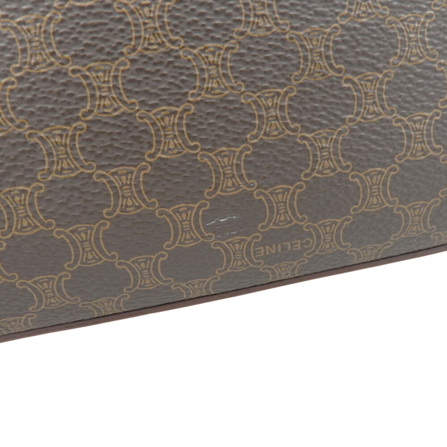 Celine Pvc Brown Handbags