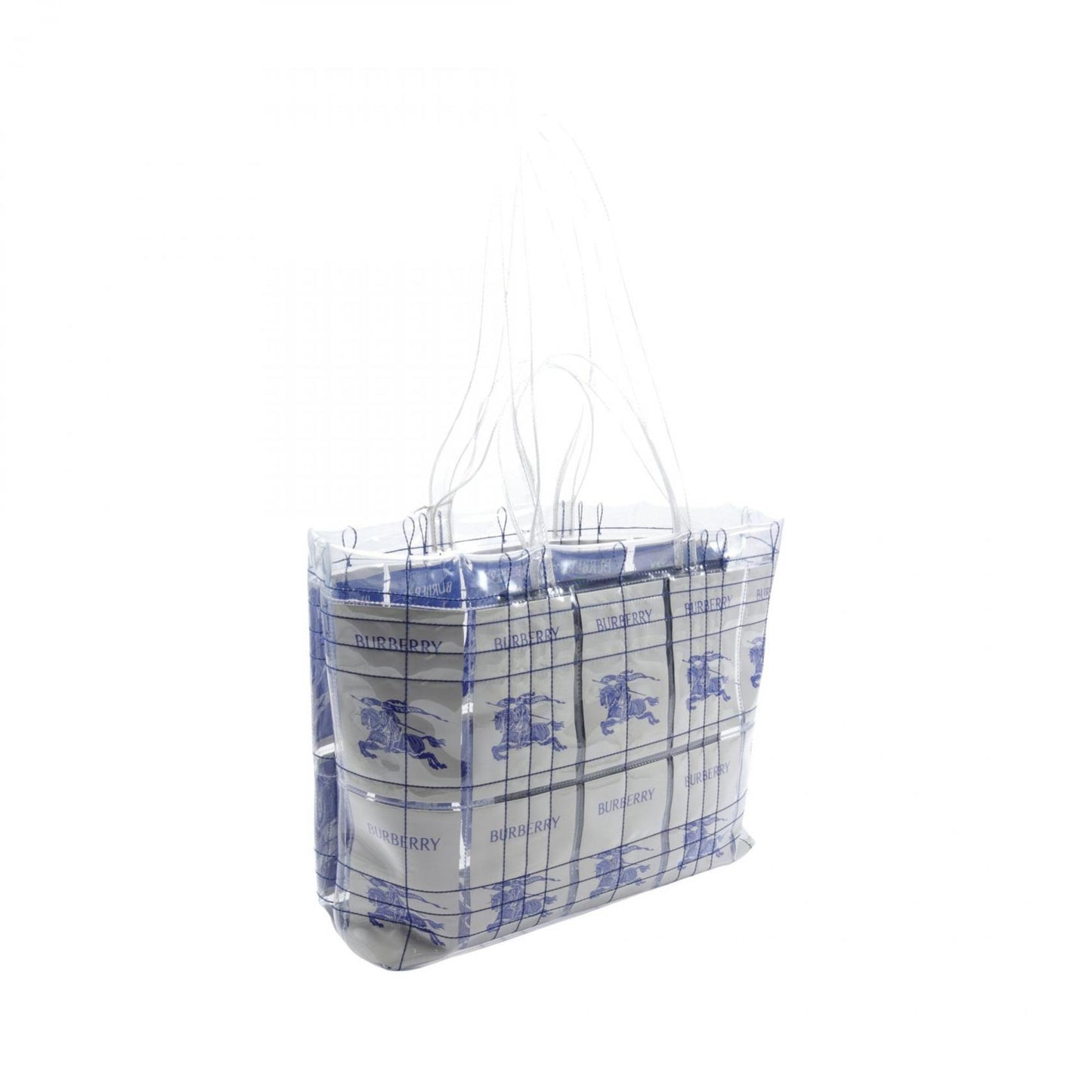 Burberry Pvc Blue Tote Bags