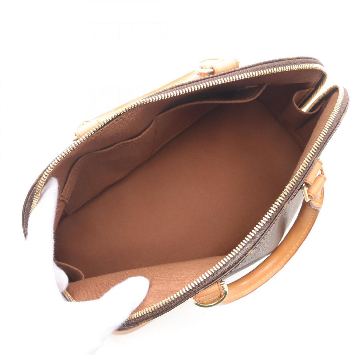 Louis Vuitton Coated Canvas Brown Handbags
