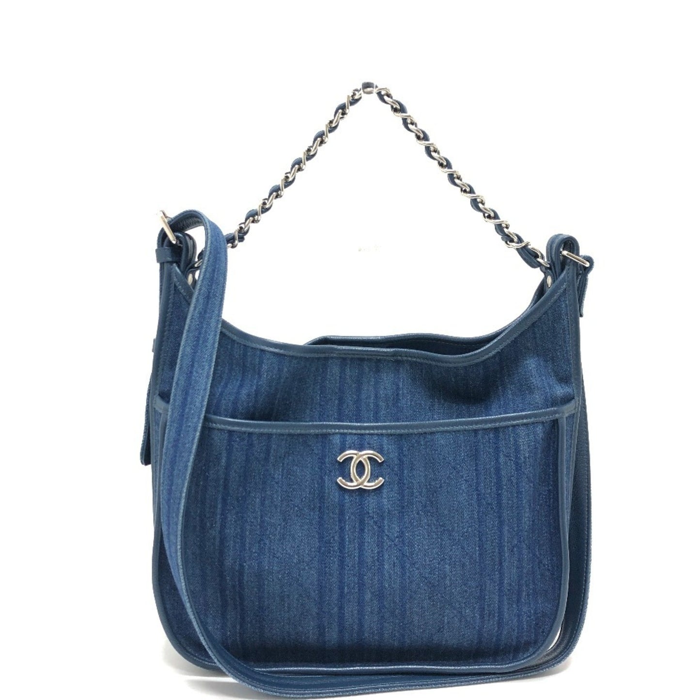 Chanel Denim Blue Shoulder Bags