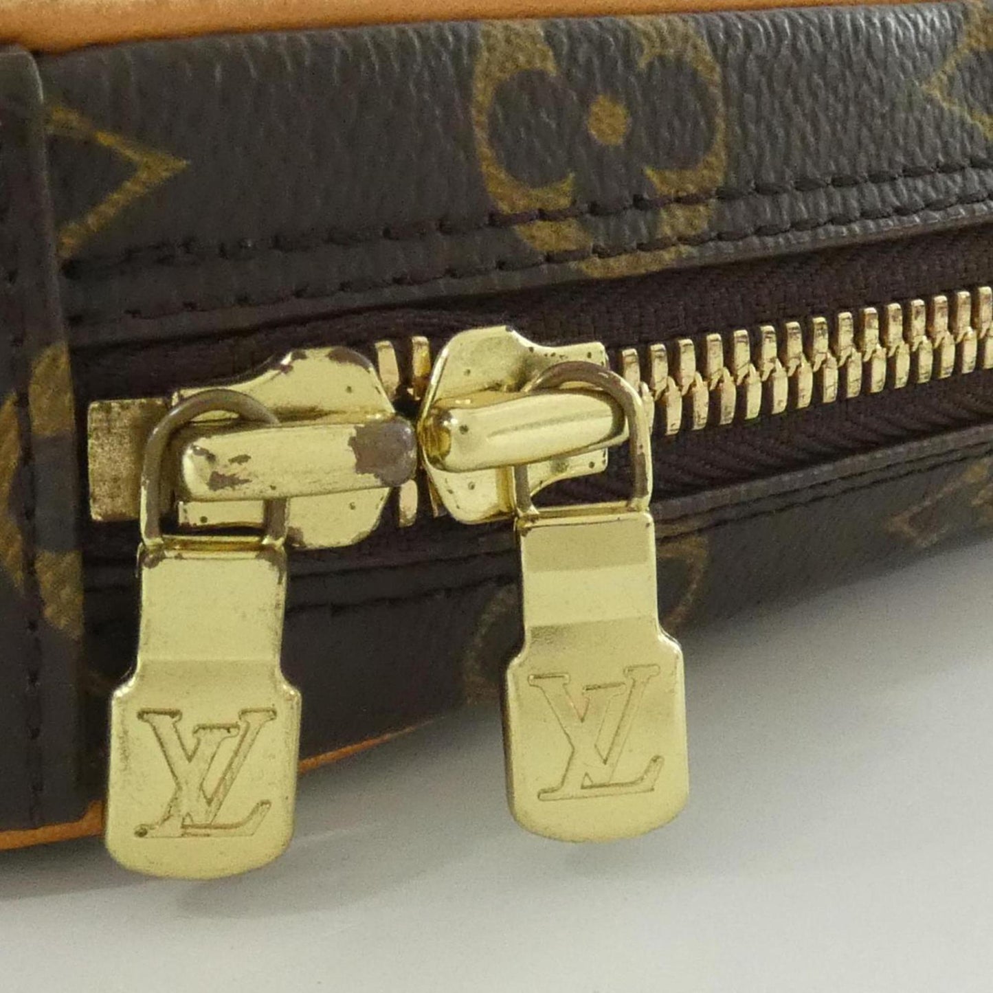 Louis Vuitton Coated Canvas Brown Shoulder Bags