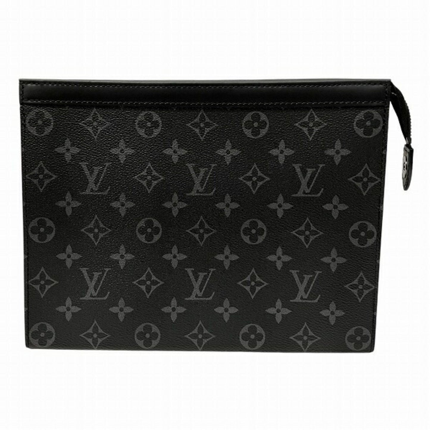 Louis Vuitton Monogram Canvas Black Clutch Bags