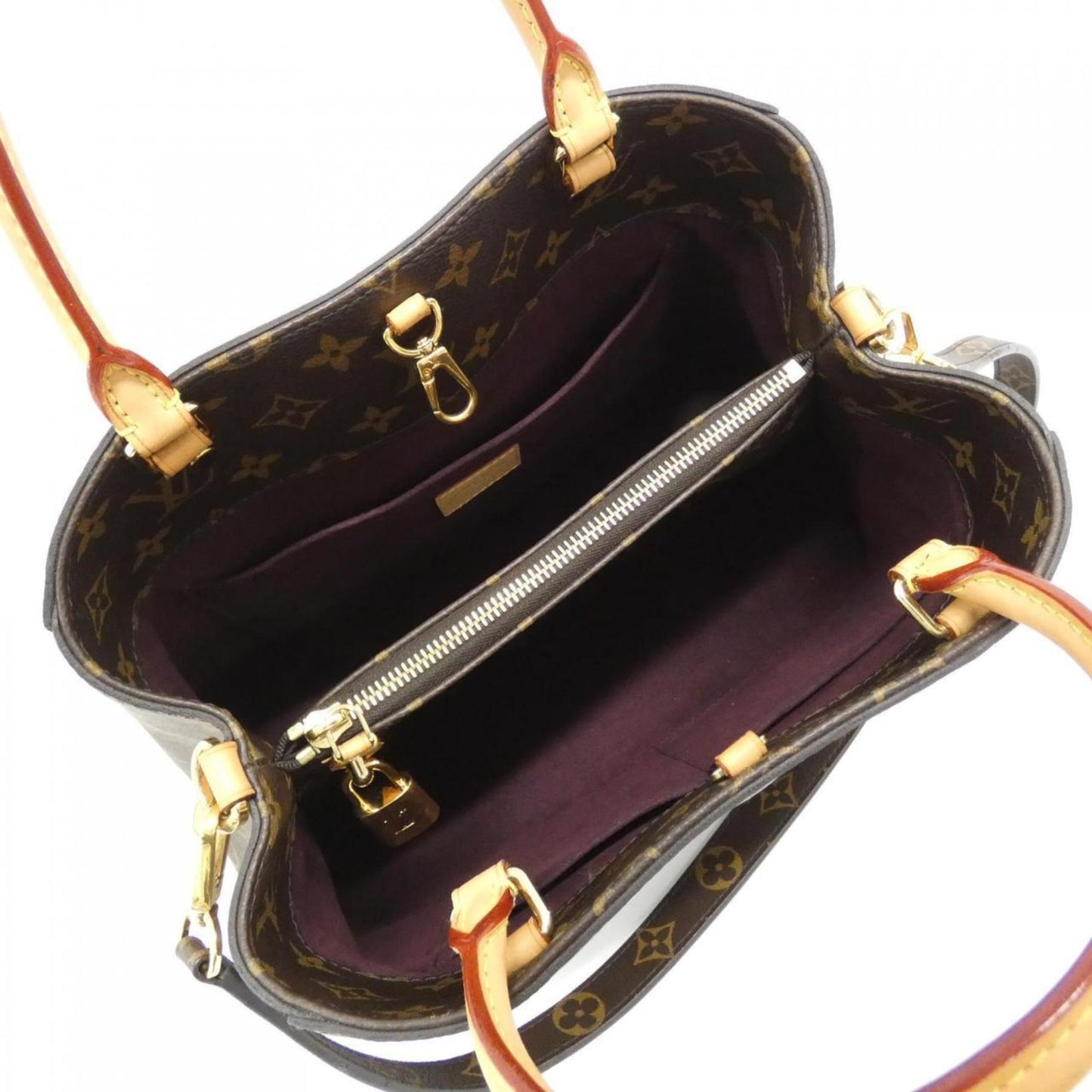 Louis Vuitton Coated Canvas Brown Handbags