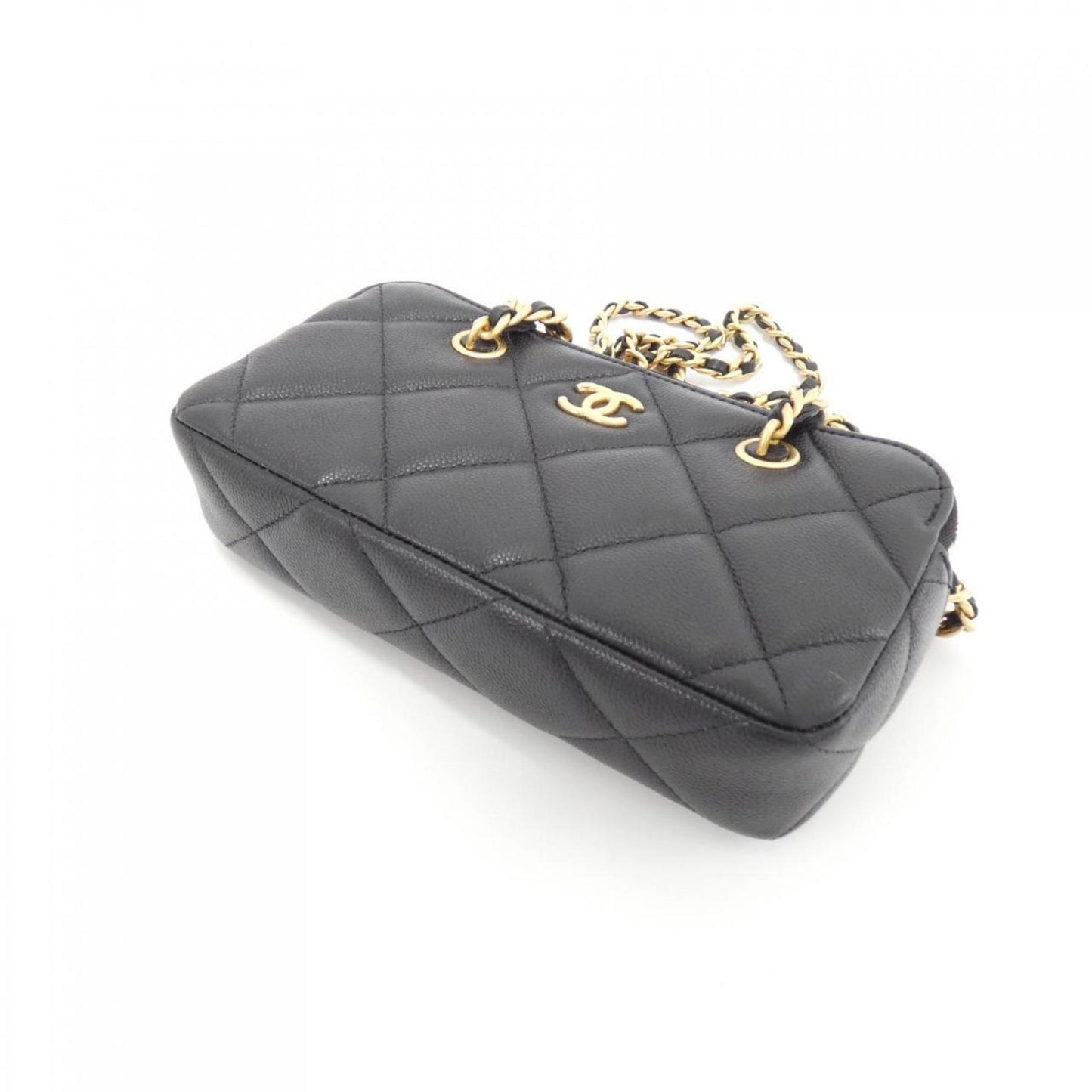 Chanel Calfskin Black Shoulder Bags