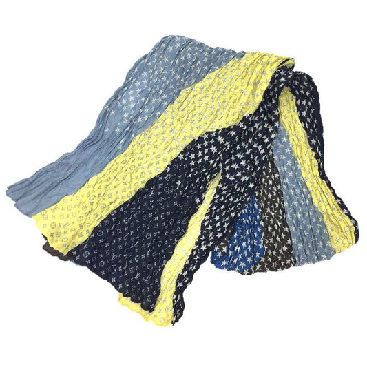 Louis Vuitton Linen Gray Scarves